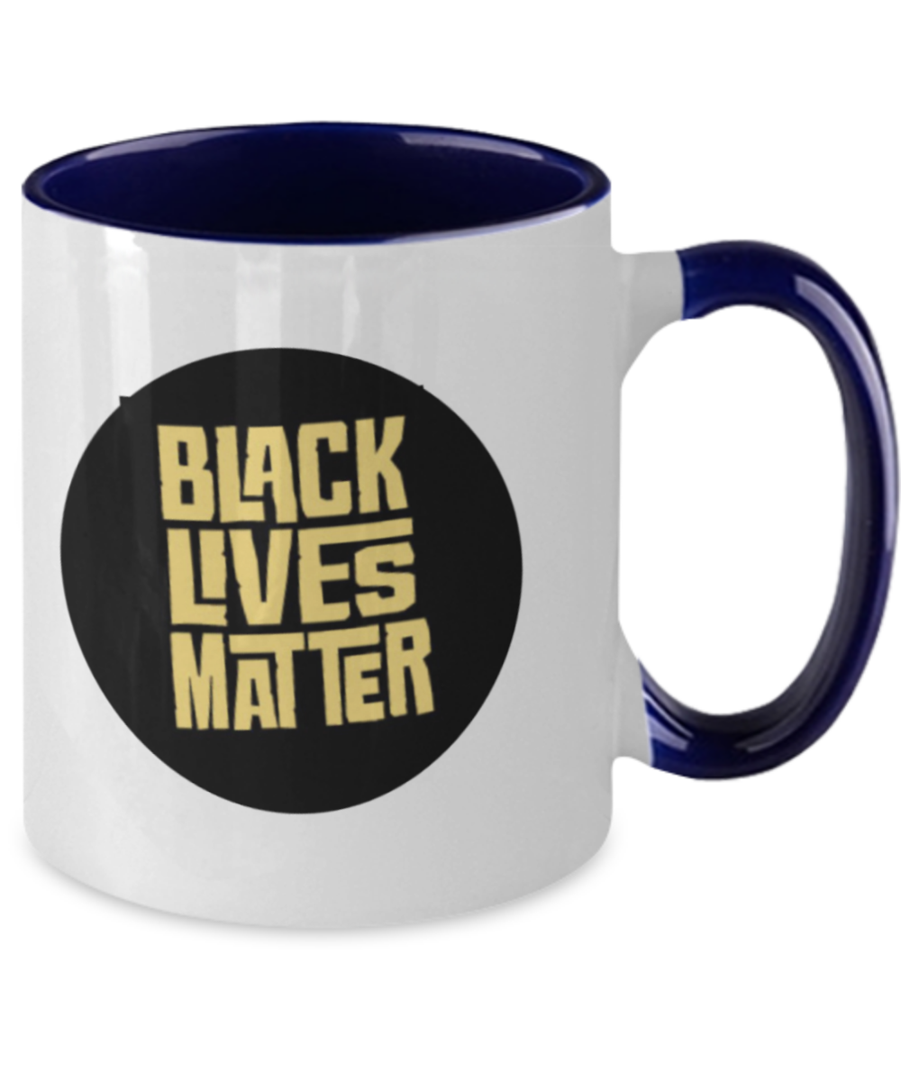 Black Lives Matter Coffee Mug | We Matter Fist | Black Pride | BLM | Mug Two Tone | 2 Tone Mug | Ceramic Mug