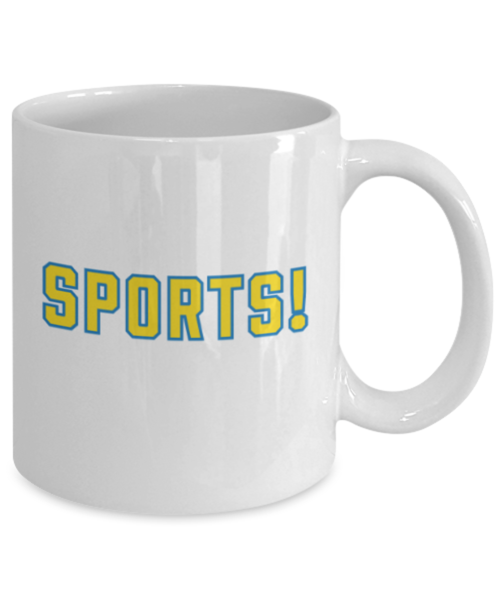 Funny coffee mugs , Sports - White Coffee Mug Porcelain Tea Cup 11 oz - Great Gift
