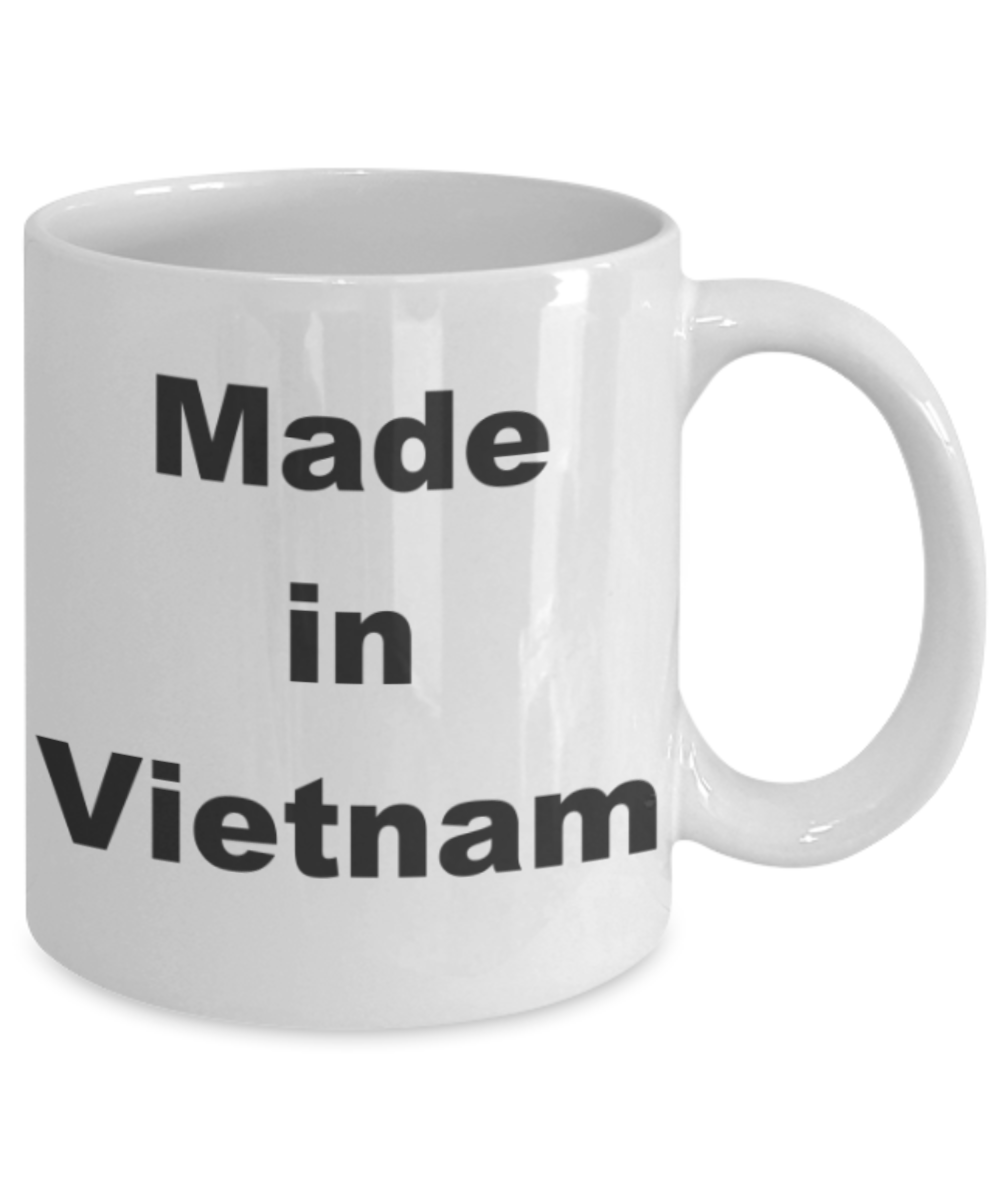 Made in Vietnam - White Porcelain Coffee 11 oz