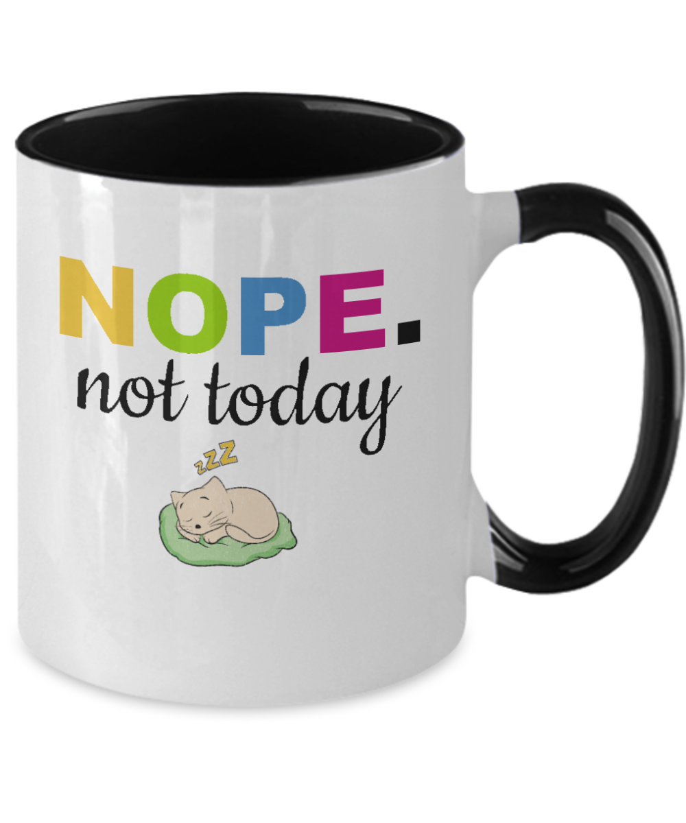 Nope Mug |Funny Coffee Mugs | Sarcastic Mug Gift Ideas | Nope Funny Mugs | Humor Mug Coffee Mug Gift | Funny Holiday Mug