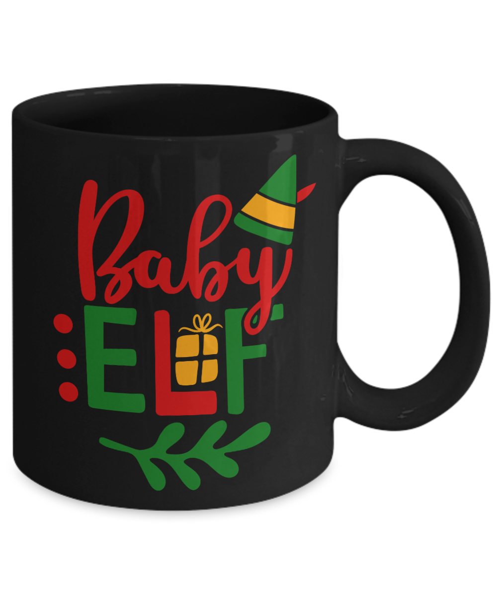 Nightnare before christmas mug - Baby Elf - Funny Christmas Gifts Mugs, Christmas Gifts for family Ceramic Cup Black, Funny Mugs Gift Ideas 11 Oz