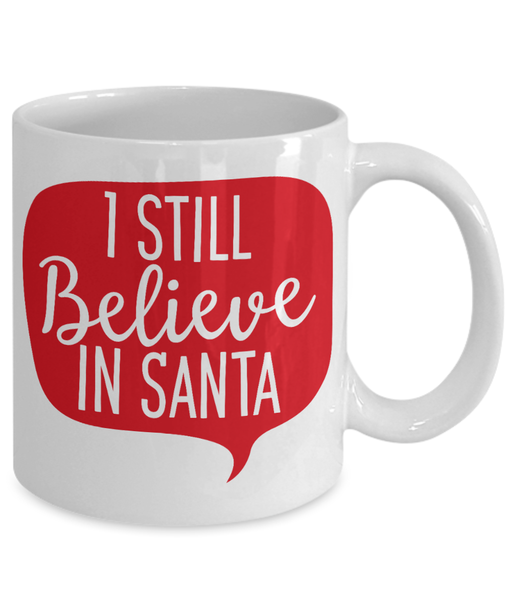 Knightmare before christmas mug - I still believe in Santa - Funny Christmas Gift Mugs, Christmas Gifts for family Ceramic Cup White, Funny Mugs Gift Ideas 11 Oz