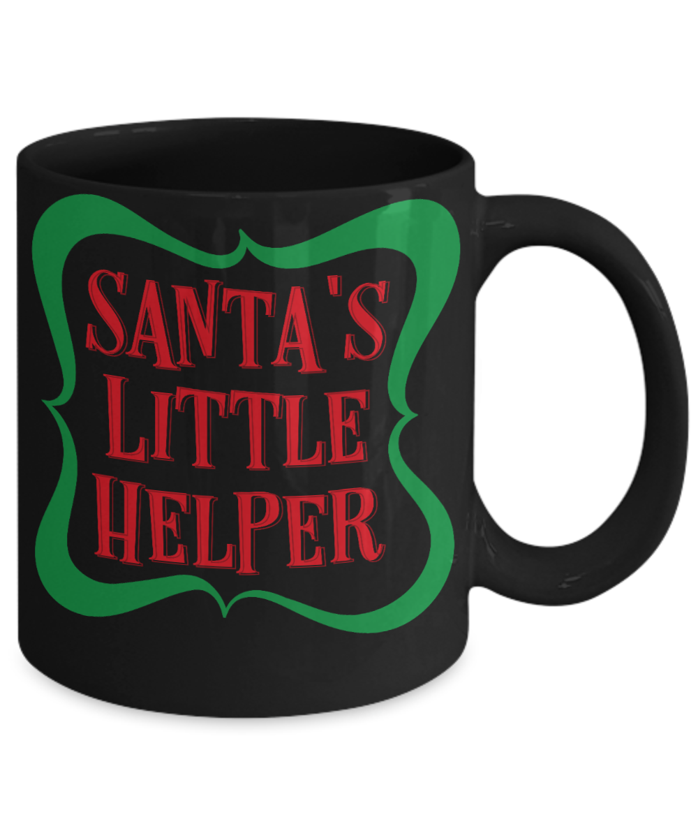 Knightmare before christmas mug - Santa's Little Helper - Funny Christmas Gifts Mugs, Christmas Gifts for family Ceramic Cup Black, Funny Mugs Gift Ideas 11 Oz