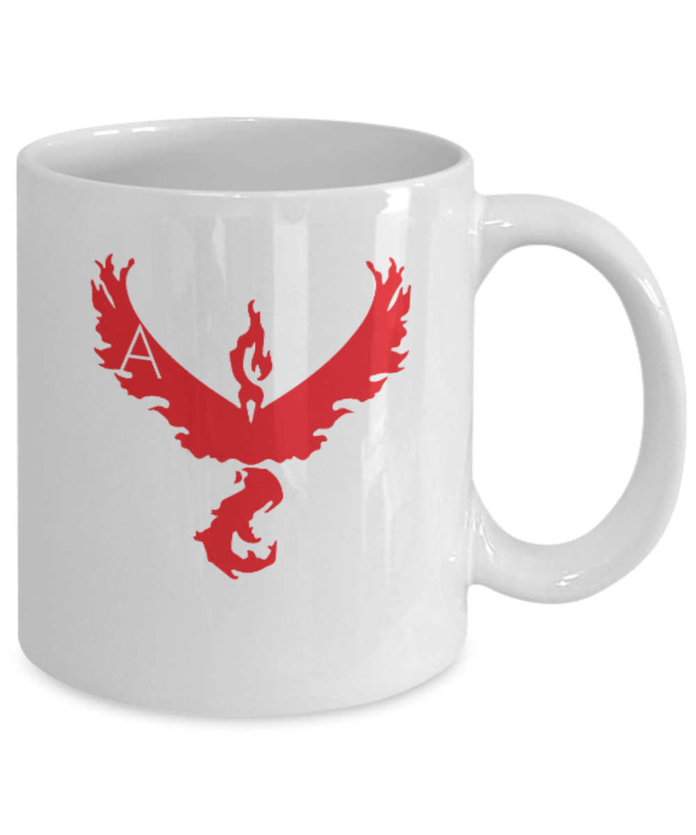 Games Lovers mugs Go Valor - White Coffee Mug Porcelain Tea Cup 11 oz - Great Gift
