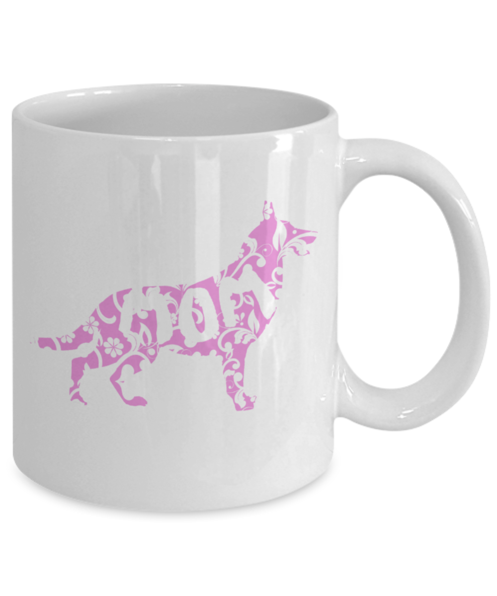 Dog Lovers Gifts , I'm a Dog Mom - White Coffee Mug Porcelain Tea Cup 11 oz - Great Gift