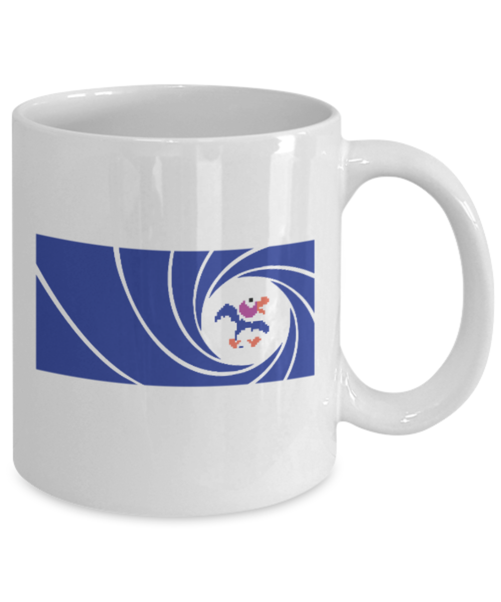 Games Duckeye - White Coffee Mug Porcelain Tea Cup 11 oz - Great Gift