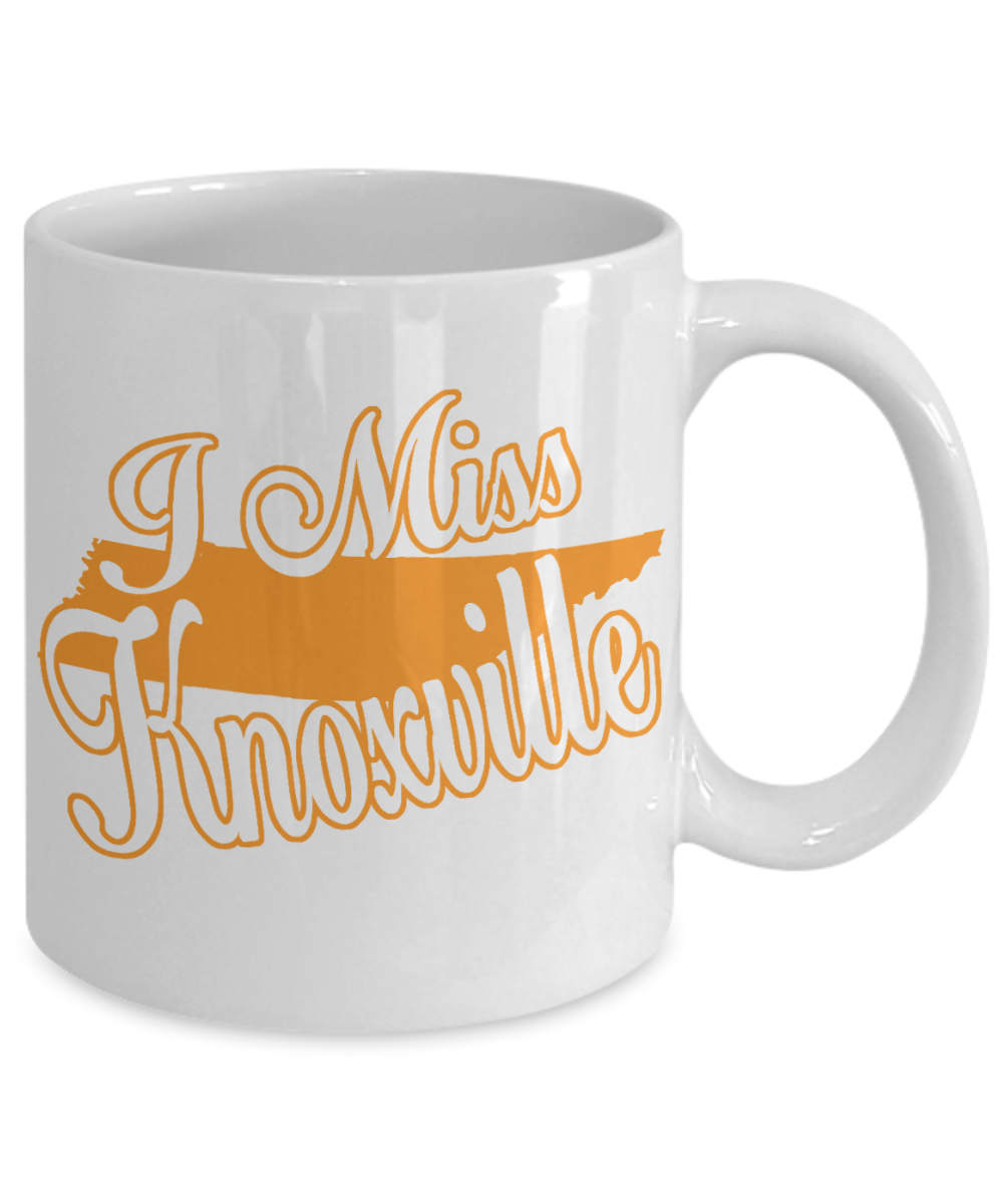 Tennessee State Love Custom Gift Coffee mug, I Miss Knoxville-White Porcelain Coffee Mug 11 oz