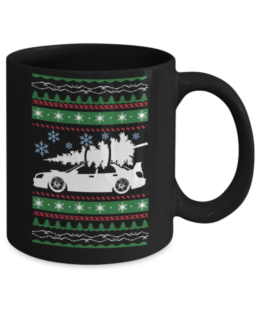 Peets coffee k cups christmas blend , Christmas Supercars - Black Coffee Mug Porcelain Tea Cup 11 oz - Great Gift