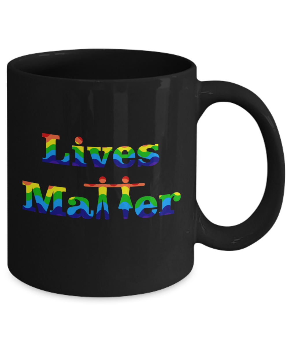 All Lives Matter Black Coffee Mug 11 oz