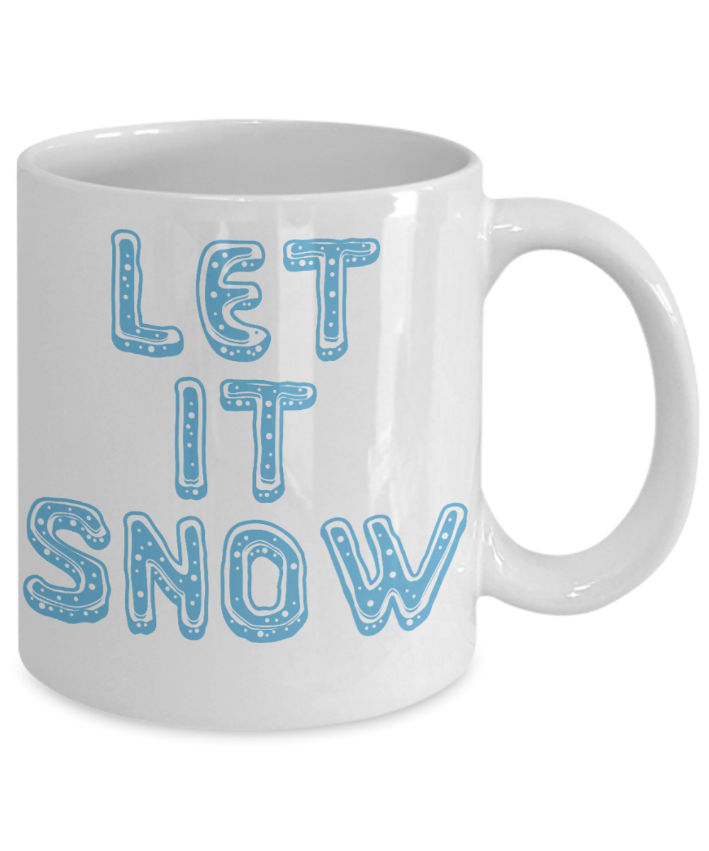 Knightmare before christmas mug - Let It Snow - Funny Christmas Gift Mugs, Christmas Gifts for family Ceramic Cup White, Funny Mugs Gift Ideas 11 Oz