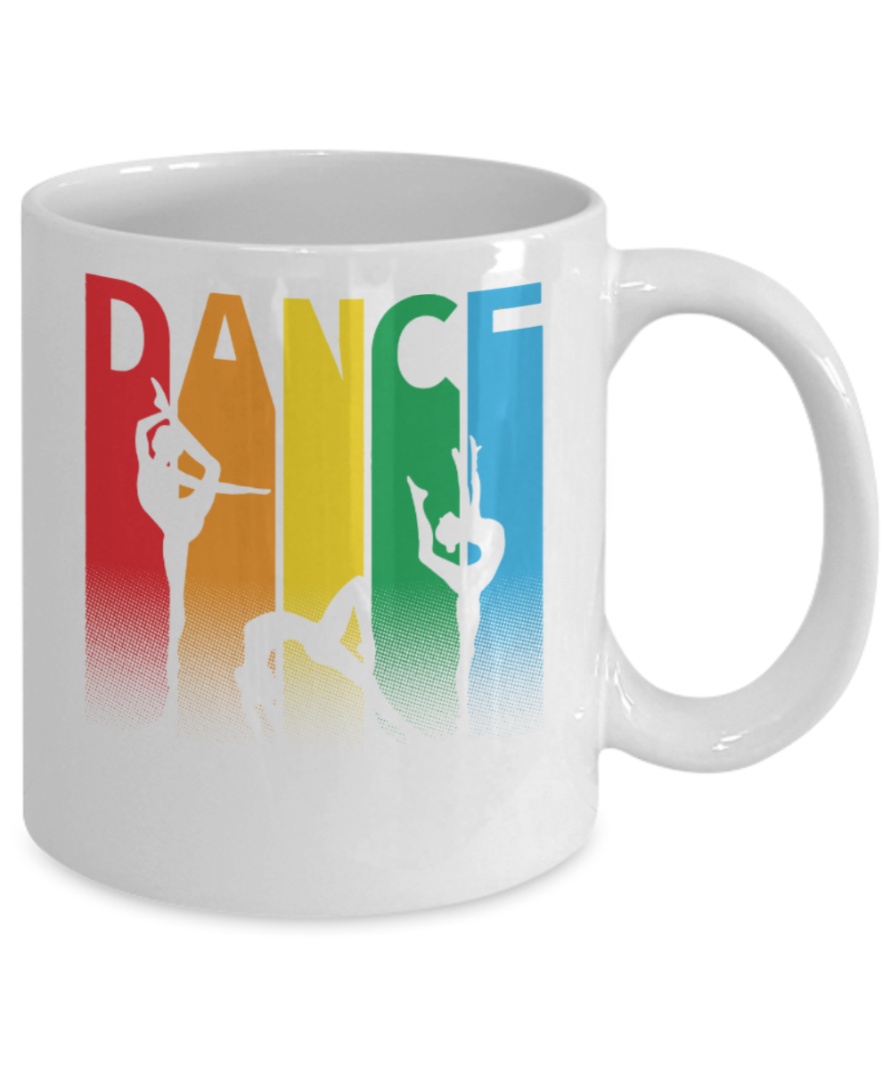Dance Lovers Mugs , Dance is life - White Coffee Mug Porcelain Tea Cup 11 oz - Great Gift