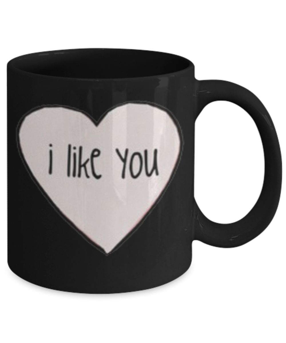 Write like a mother f mug, I Like you - Black Porcelain Coffee 11 oz