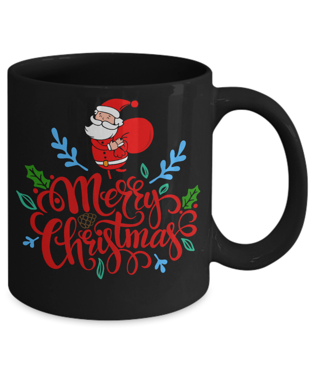 Knightmare before christmas mug - Merry Christmas - Funny Christmas Gifts Mugs, Christmas Gifts for family Ceramic Cup Black, Funny Mugs Gift Ideas 11 Oz