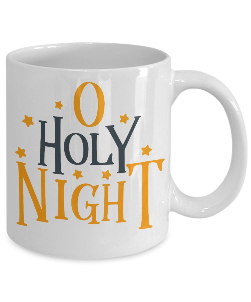 Knightmare before christmas mug - O Holy Night - Funny Christmas Gift Mugs, Christmas Gifts for family Ceramic Cup White, Funny Mugs Gift Ideas 11 Oz
