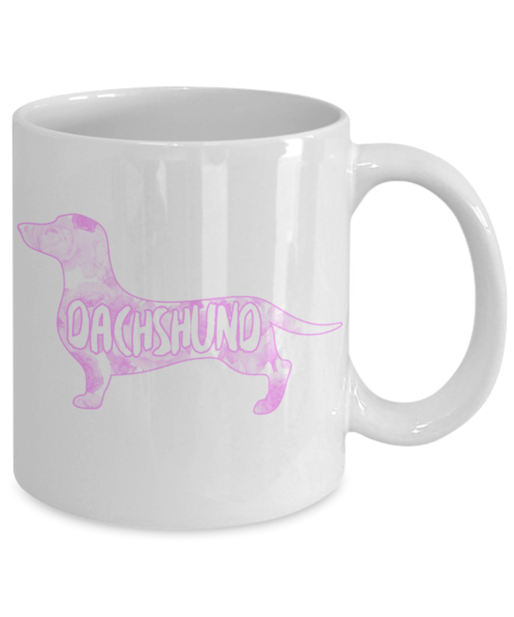 Dachshund Lovers Mugs , Dachshund Mama - White Coffee Mug Porcelain Tea Cup 11 oz - Great Gift