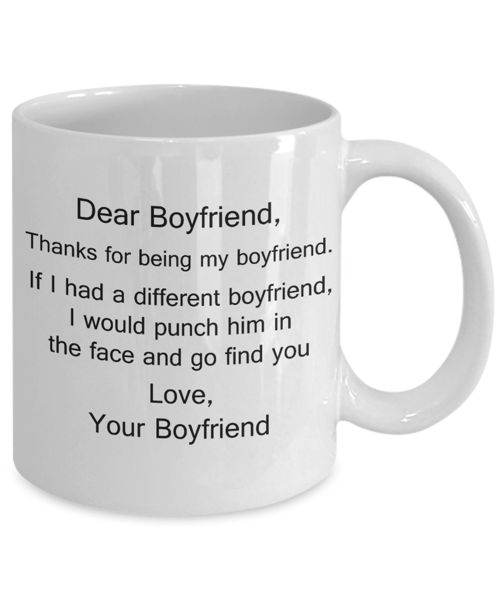 Gay away gag gift - Dear Boyfriend, Thanks for being my Boyfriend - Gifts for Gays & Gay Partners, Funny Mugs Gift Ideas 11 Oz