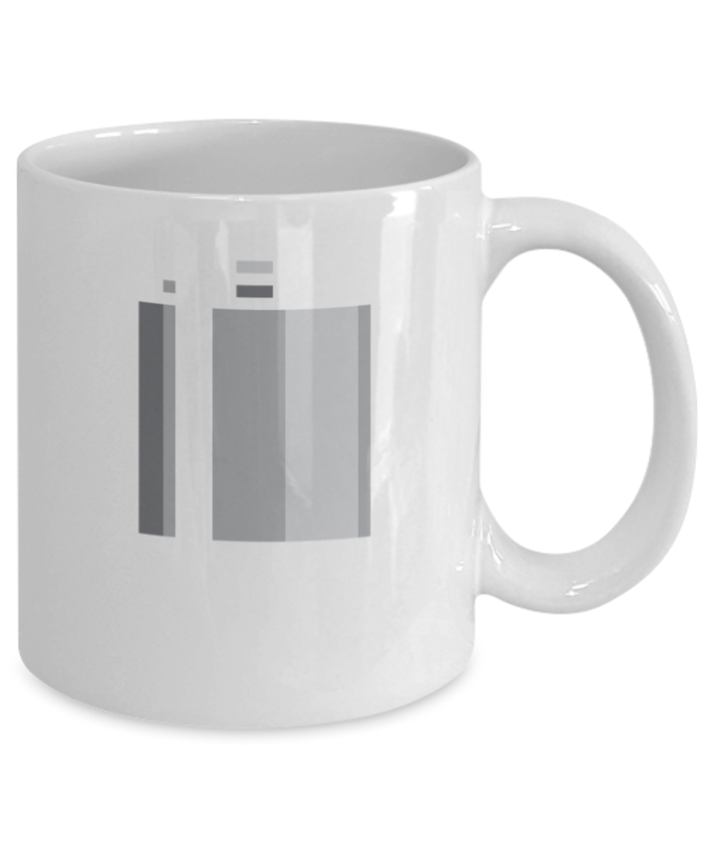 Pop culture lovers mugs , Flask - White Coffee Mug Porcelain Tea Cup 11 oz - Great Gift