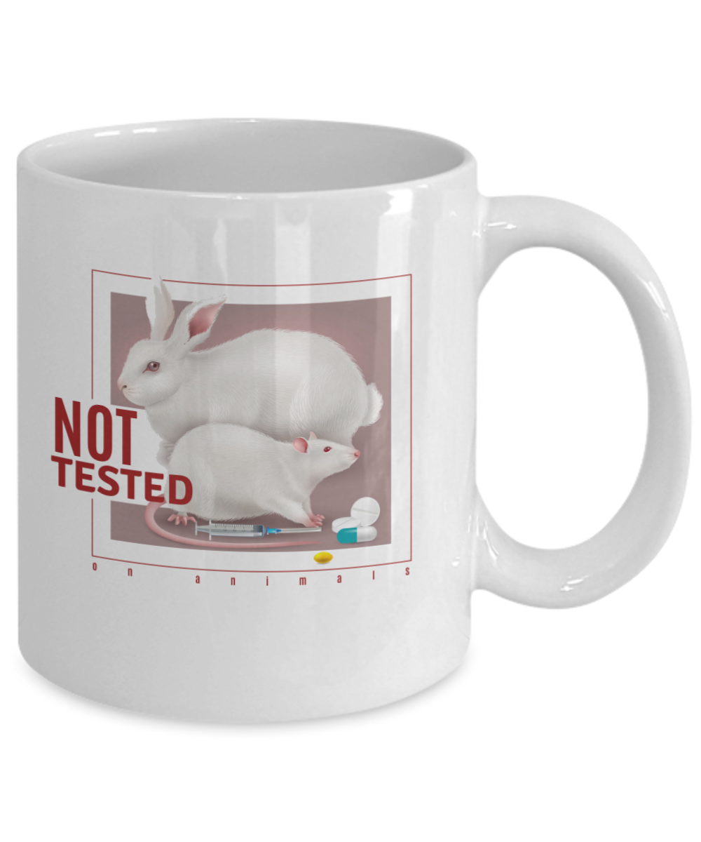 Humorous Not Tested Coffee Mug - Funny Coffee Mug Gift Idea Mug,Rat Coffee Mug, Cute Rat Mug, Rat Lover