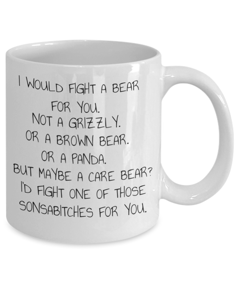 Best Friend Mug for Women, BFF mug, Best Friend Coffee Mug, Long Distance Mug, BFF Cup- White Porcelain Coffee Mug 11 Oz Funny Quotes Coffee Mug