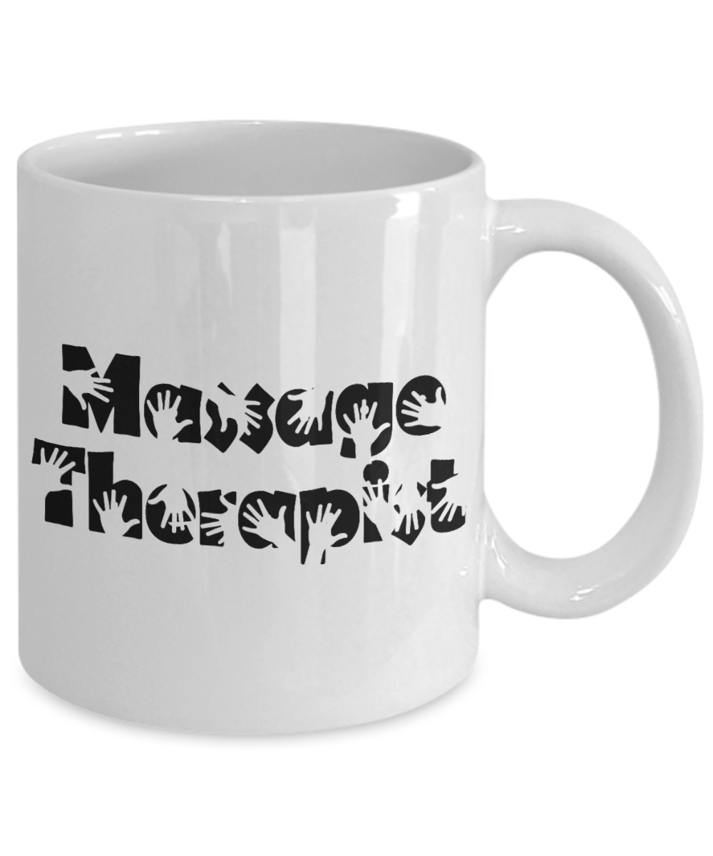 Best Massage Therapist In The World Gift Coffee Mug, Massage Therapist-White Porcelain Coffee Mug 11 oz For Massage Therapist, Chiropractor, Physical Therapist, physiotherapist