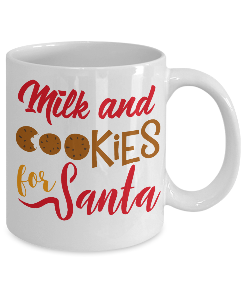 Knightmare before christmas mug - Milk and Cookies for Santa - Funny Christmas Gift Mugs, Christmas Gifts for family Ceramic Cup White, Funny Mugs Gift Ideas 11 Oz