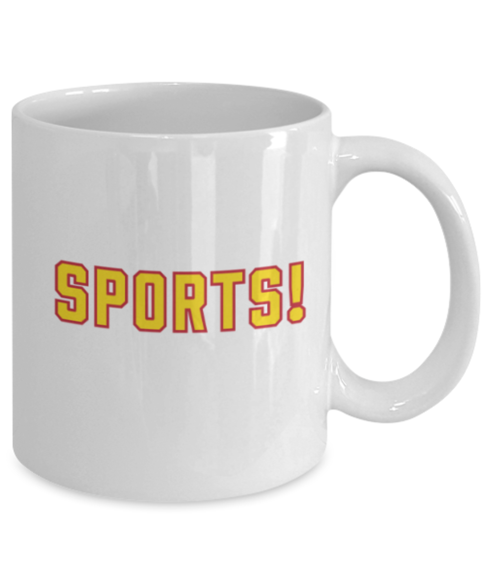 Funny coffee mugs , Sports - White Coffee Mug Porcelain Tea Cup 11 oz - Great Gift