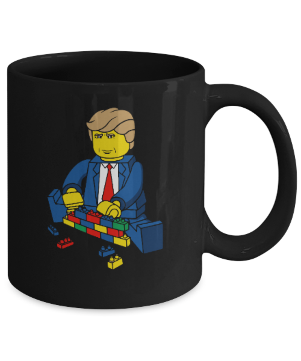 America USA Politics Lovers Mugs, Trump - Black Coffee Mug Porcelain Tea Cup 11 oz - Great Gift