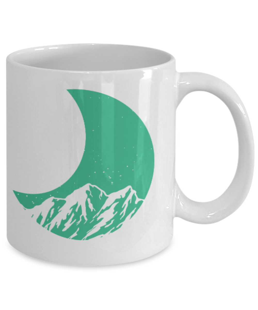 Fashion/Trends Lovers mugs , Fashion Moon - White Coffee Mug Porcelain Tea Cup 11 oz - Great Gift