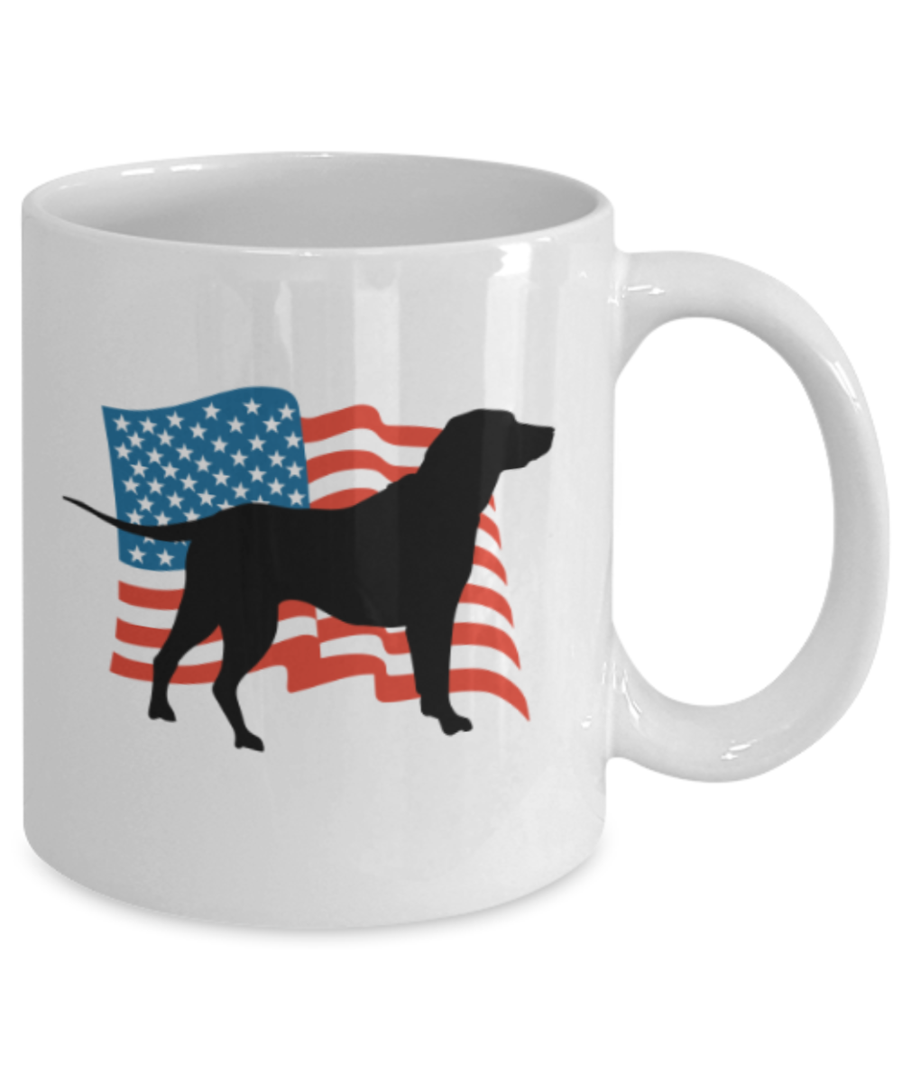 Gift gor dog lovers , USA Labrador - White Coffee Mug Porcelain Tea Cup 11 oz - Great Gift