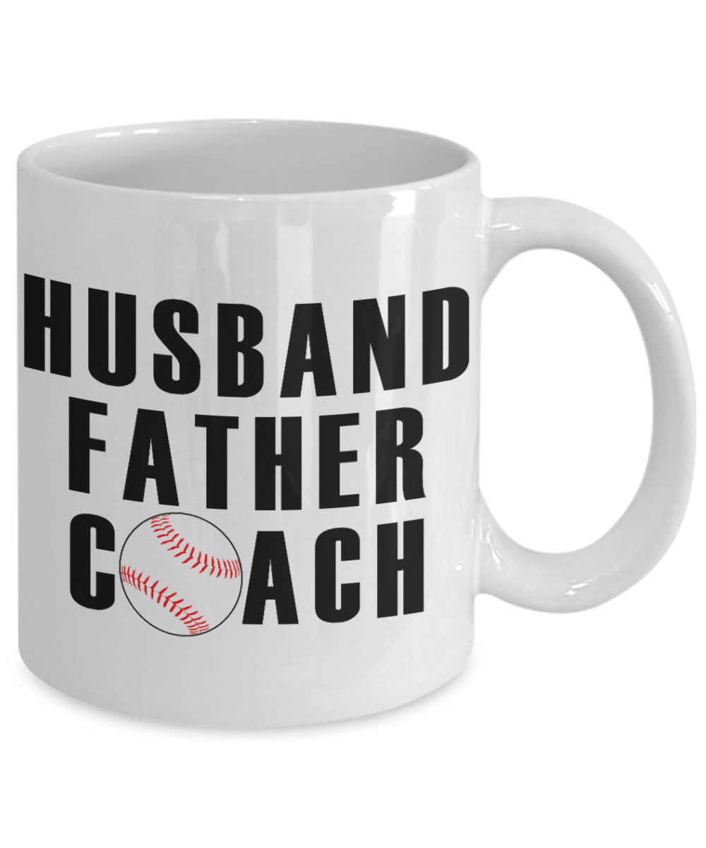 Husband Anniversary Custom  Gift Coffee Mug, Husband, Father ,Coach-White Porcelain Coffee Mug 11 oz