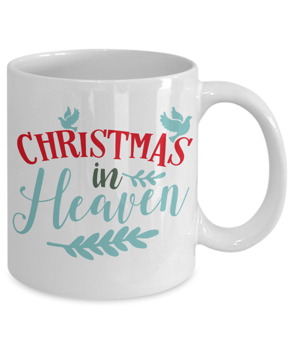 Nightnare before christmas mug - Christmas In Heaven - Funny Christmas Gift Mugs, Christmas Gifts for family Ceramic Cup White, Funny Mugs Gift Ideas 11 Oz