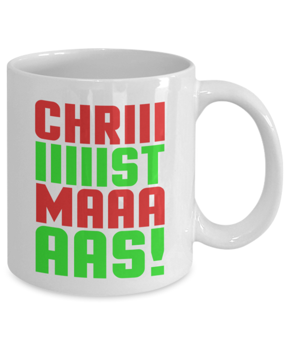 Christmas gift ideas, It's Christmas - Funny White Porcelain Coffee Mug Cute Ceramic Cup 11 oz