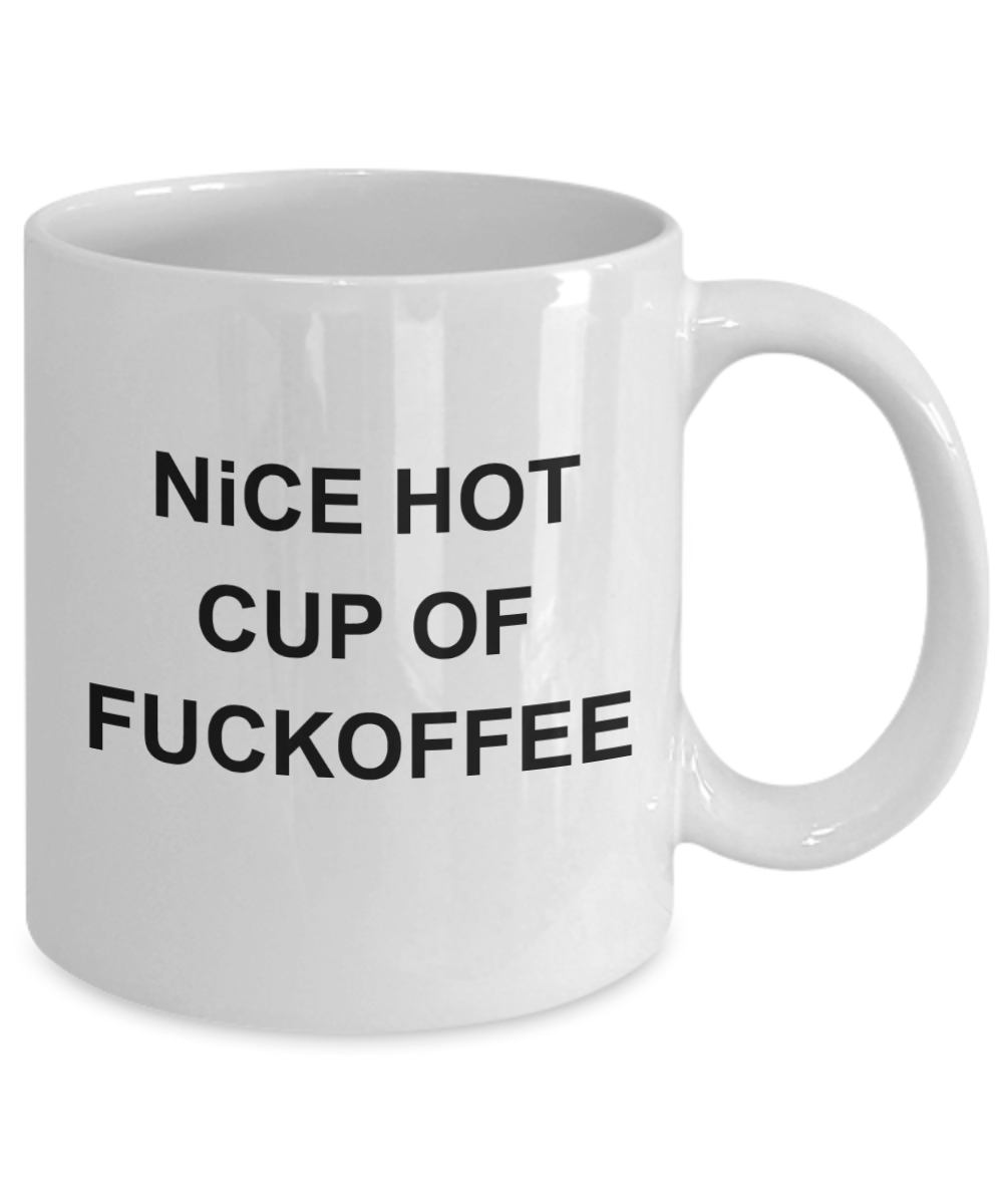 Deadpool mug husband, Nice Hot Cup of Fuckoffee - White Porcelain Coffee 11 oz
