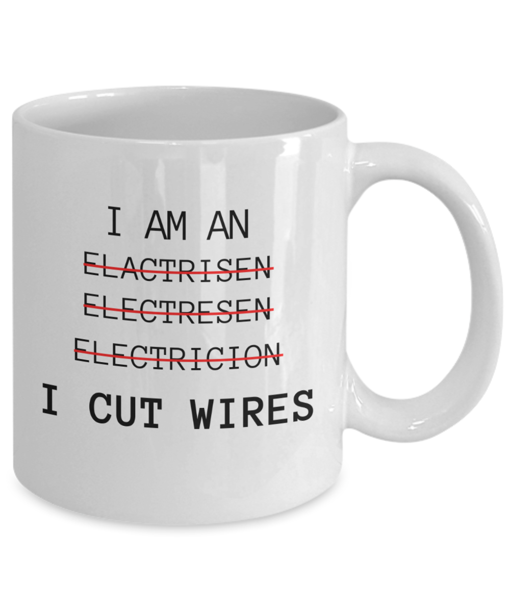 Electrician Gift Coffee Mug, Birthday Gift for electrician, Coworker Gift for Electrician, Appreciation Gift- 11 Oz White ceramic Mug