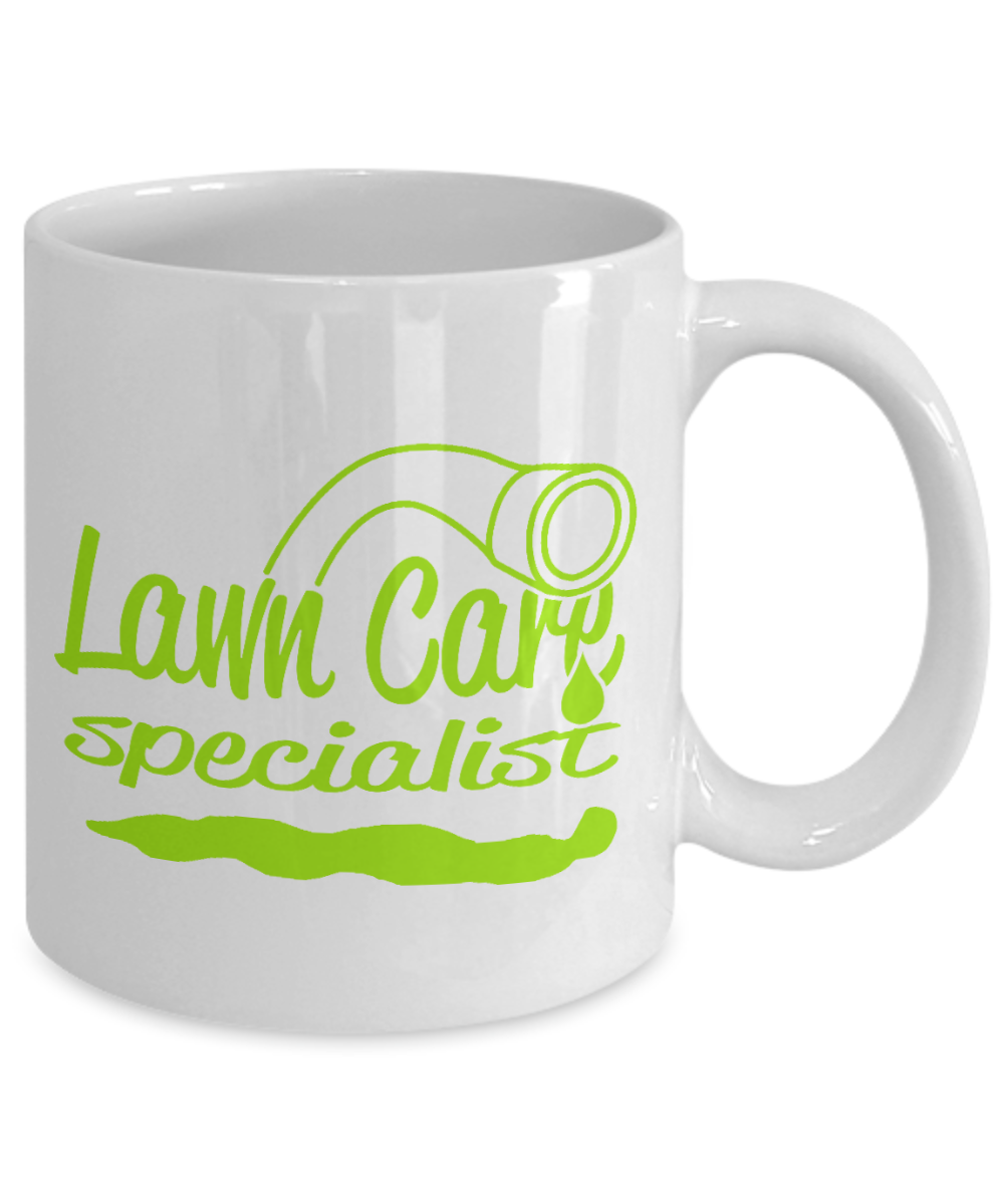 Lawn Whisperer Gift Coffee mug, Lawn Care Specialist-White Porcelain Coffee Mug 11 oz for Landscape ,Architect, Gardener, Designer, Father, Mother