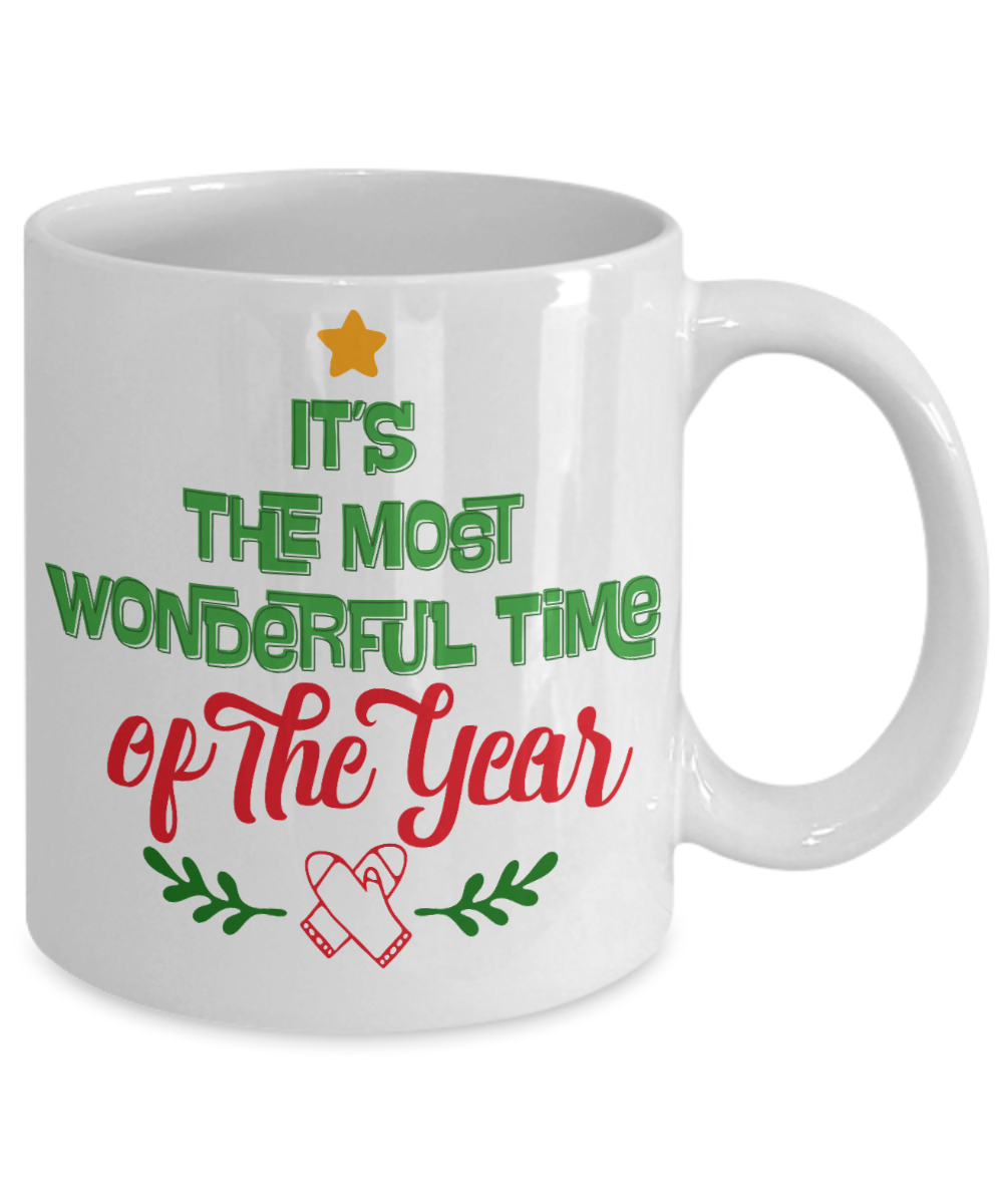 Knightmare before christmas mug - It's The Most Wonderful Time Of The Year - Funny Christmas Gift Mugs, Christmas Gifts for family Ceramic Cup White, Funny Mugs Gift Ideas 11 Oz