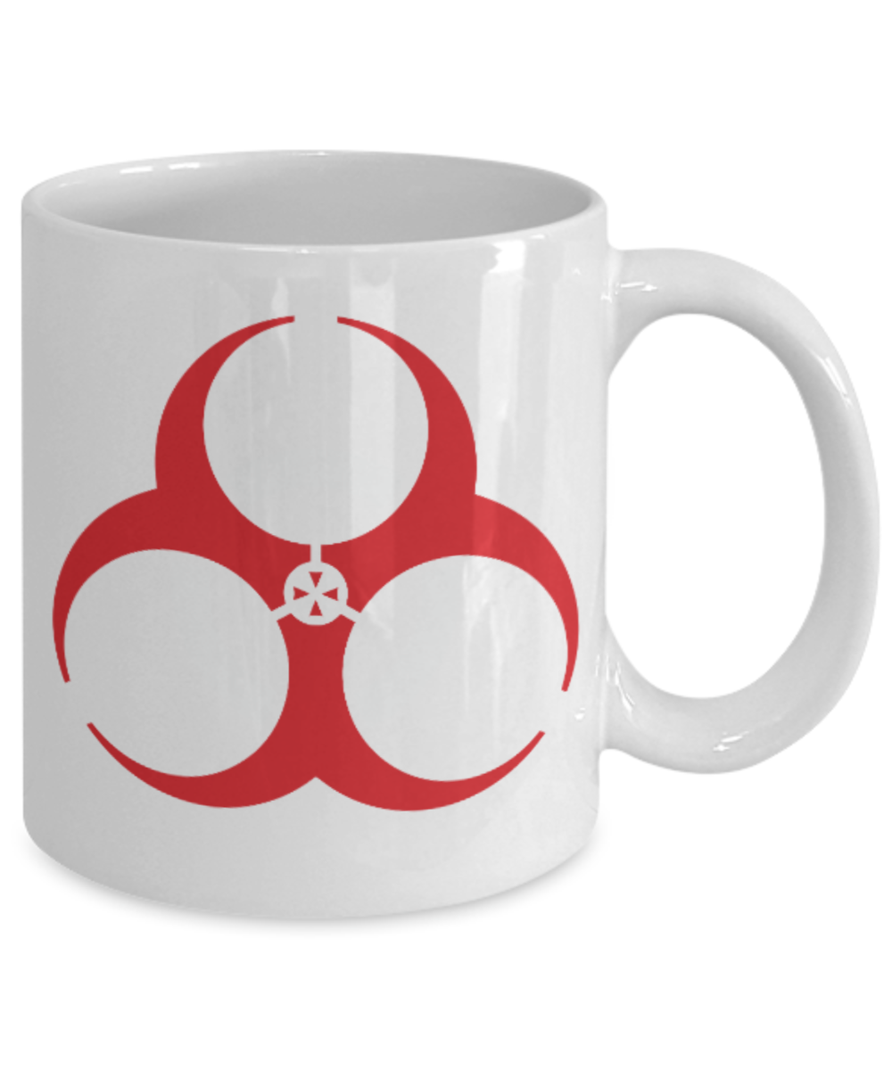 Plants vs zombies gift box mugs , Umbrella Hazard - White Coffee Mug Porcelain Tea Cup 11 oz - Great Gift