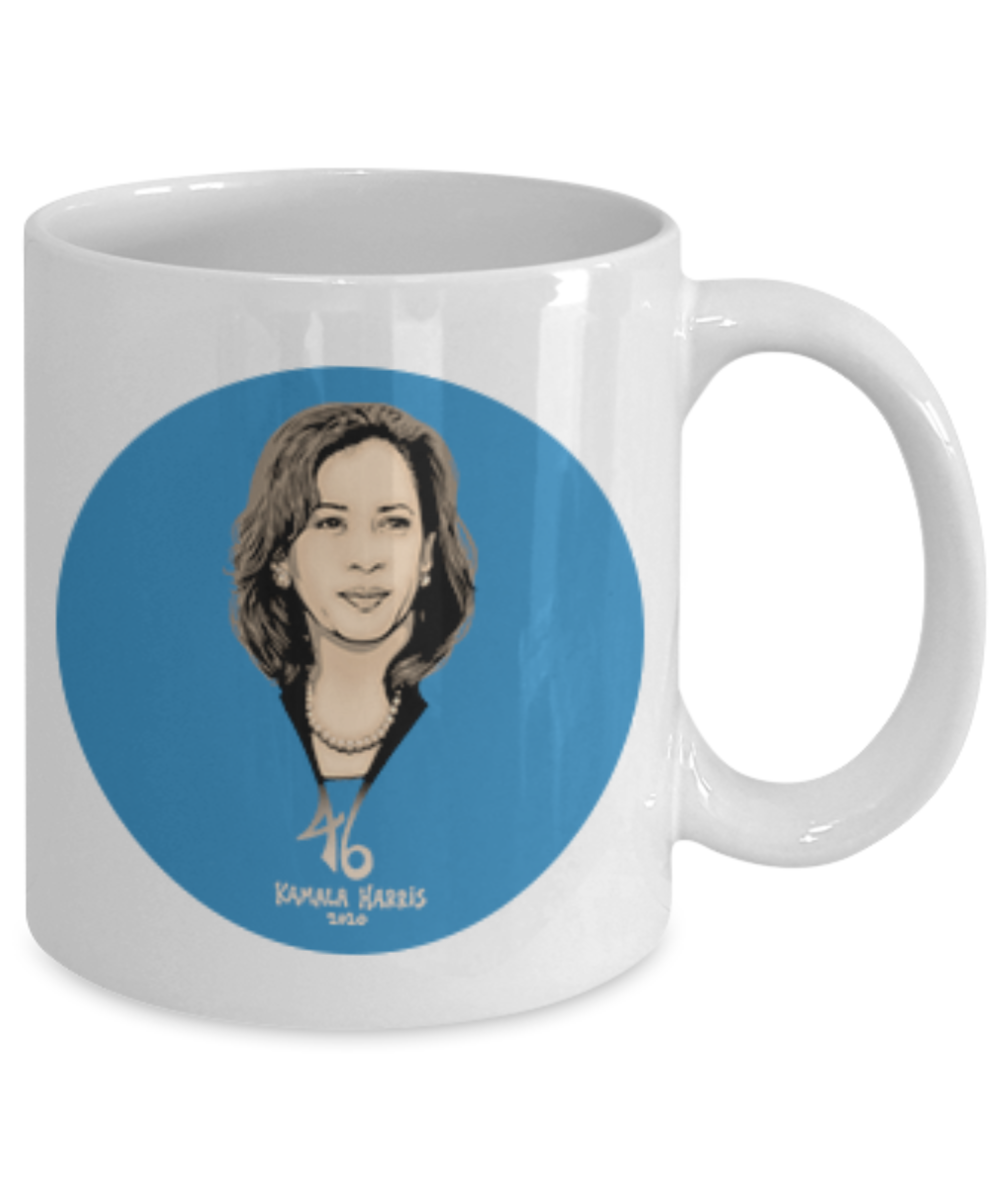 Kamala Harris 46 For President 2020 For The People Campaign - The Future is Female Political Feminist Coffee Cup,Democrat Mug,Biden Harris 2020