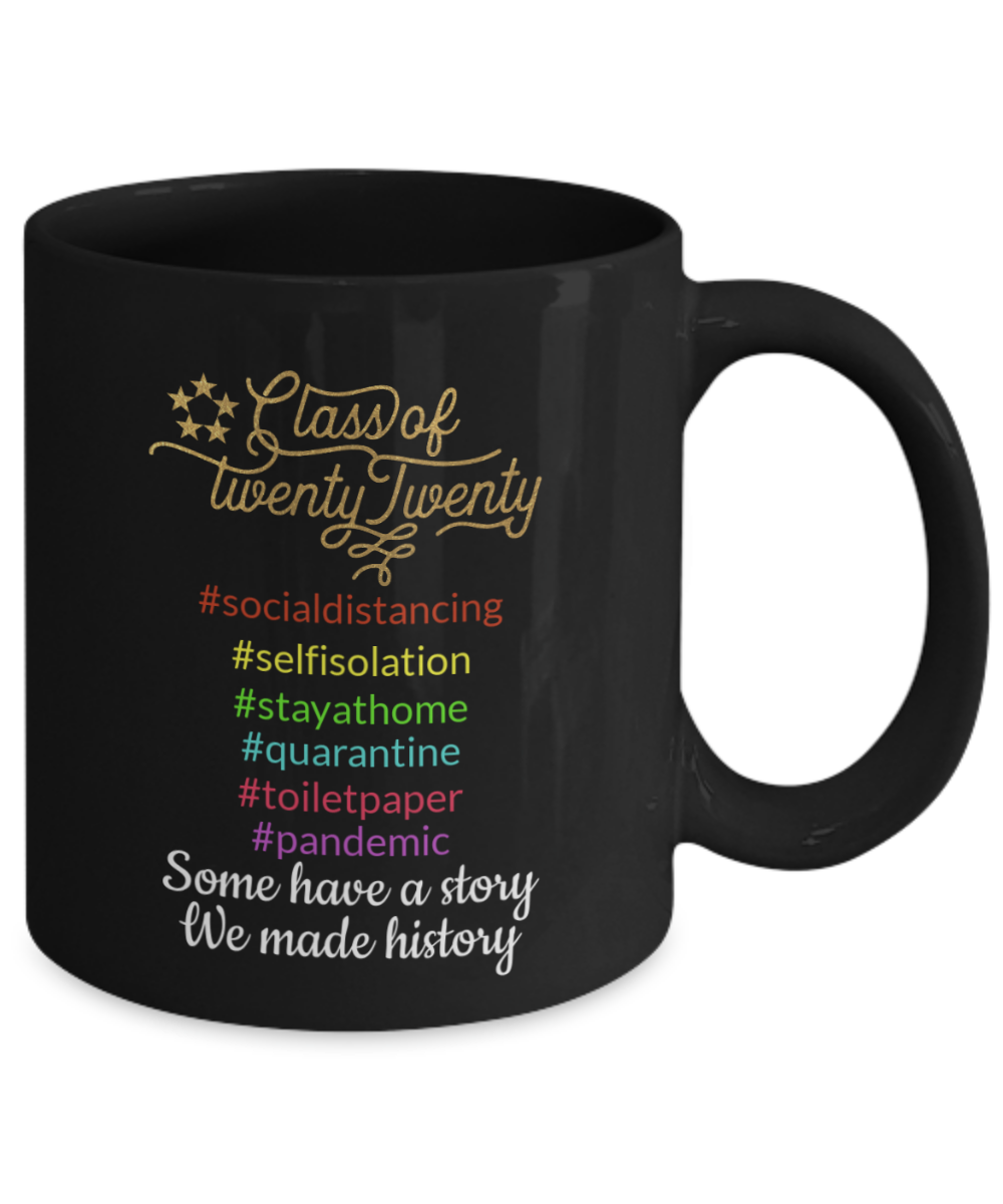 Class of 2020 Coffee Mugs, Graduation Coffee Mugs, Graduation Gift- Black Coffee Mug 11 oz