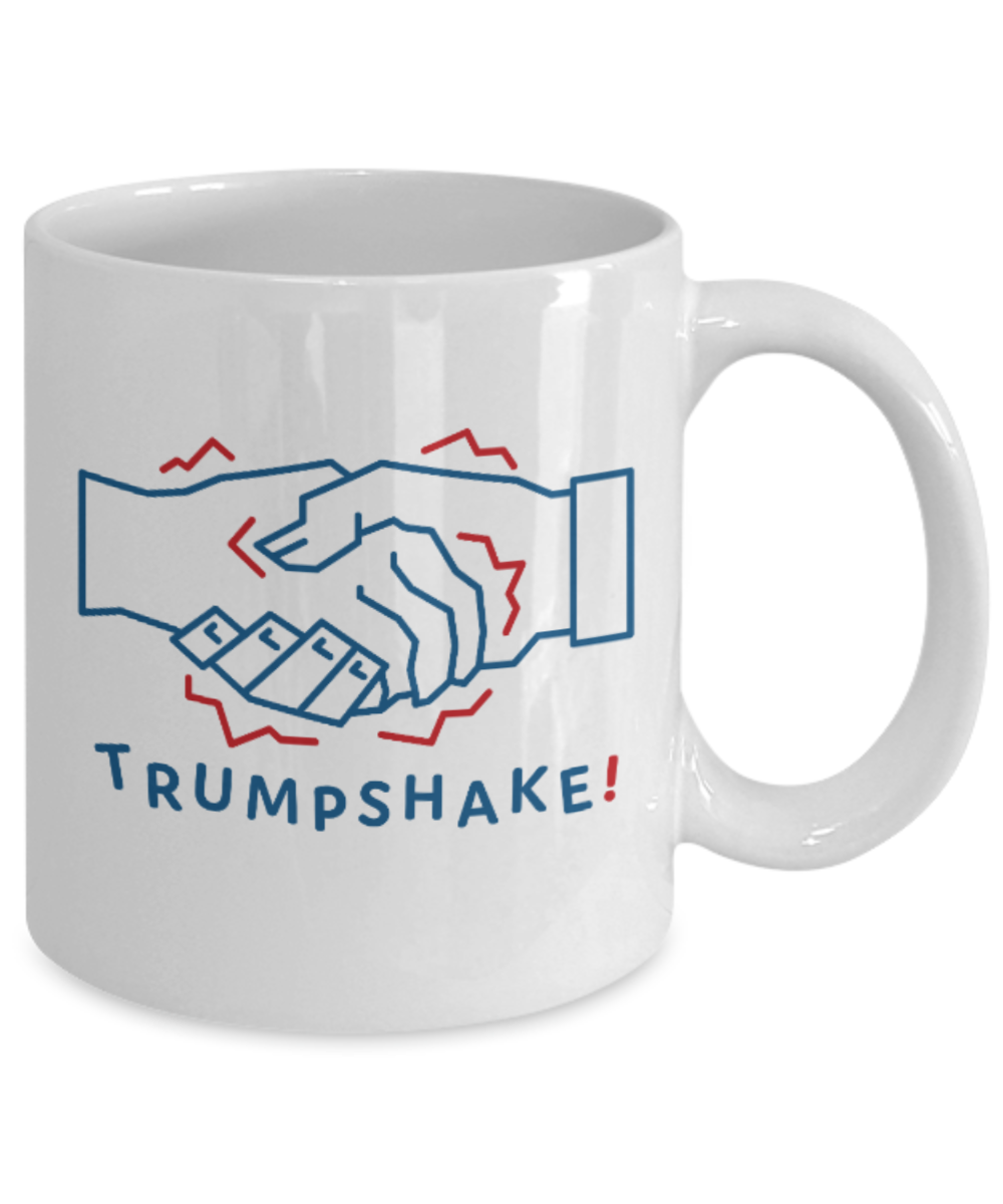 America USA Politics Lovers Mugs, Turmpshake - White Coffee Mug Porcelain Tea Cup 11 oz - Great Gift