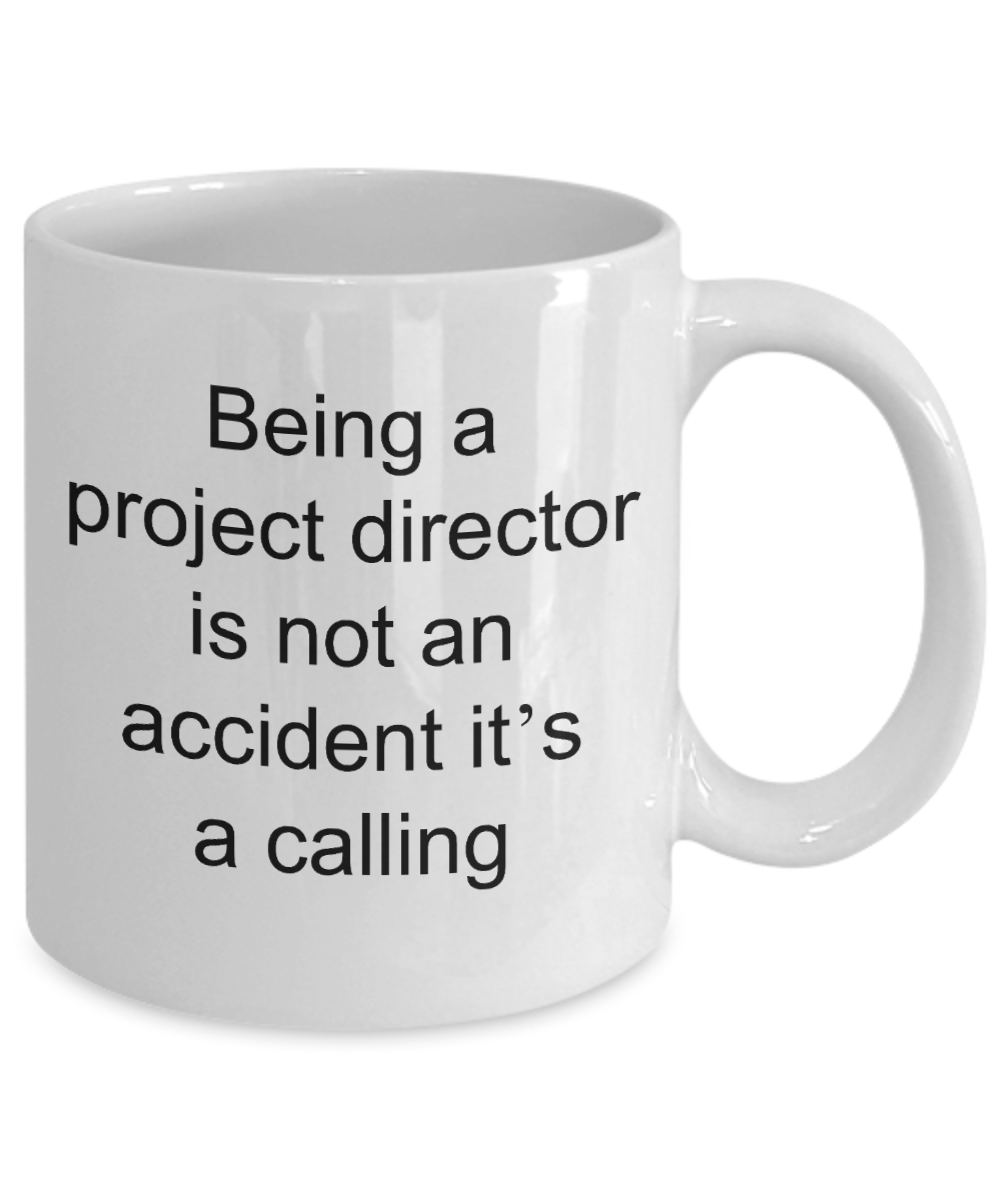 Project Director Mug,Being a Project Director is not an accident it's a calling -White Coffee Mug 11 oz