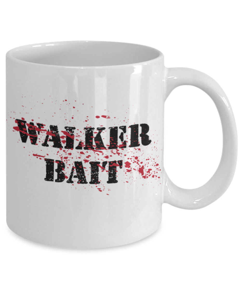 Plants vs zombies gift box mugs , Walker Bait - White Coffee Mug Porcelain Tea Cup 11 oz - Great Gift