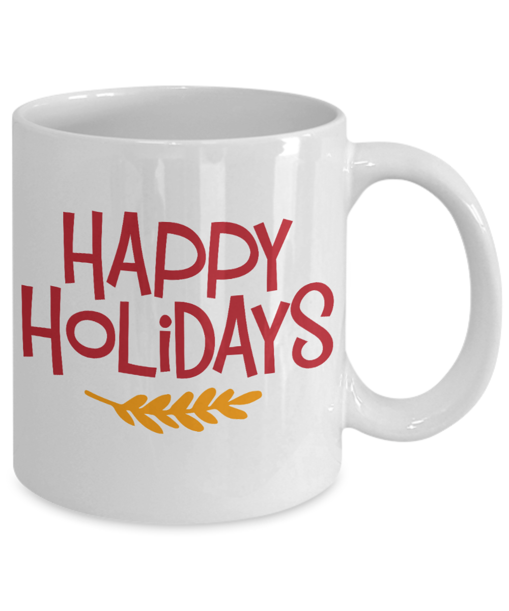Knightmare before christmas mug - Happy Holidays - Funny Christmas Gift Mugs, Christmas Gifts for family Ceramic Cup White, Funny Mugs Gift Ideas 11 Oz