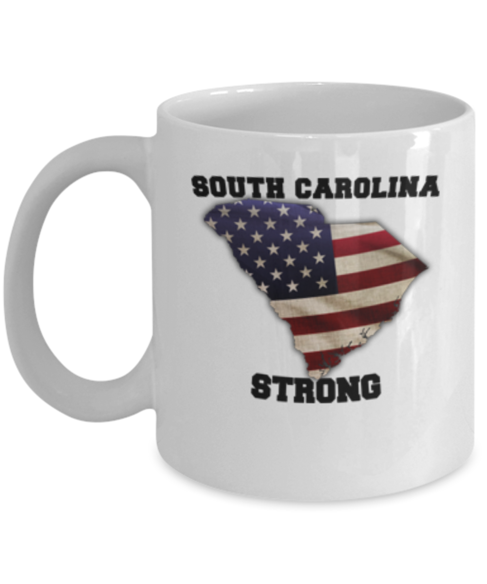 USA State Strong South Carolina coffee mug - Porcelain White coffee mugs 11 oz