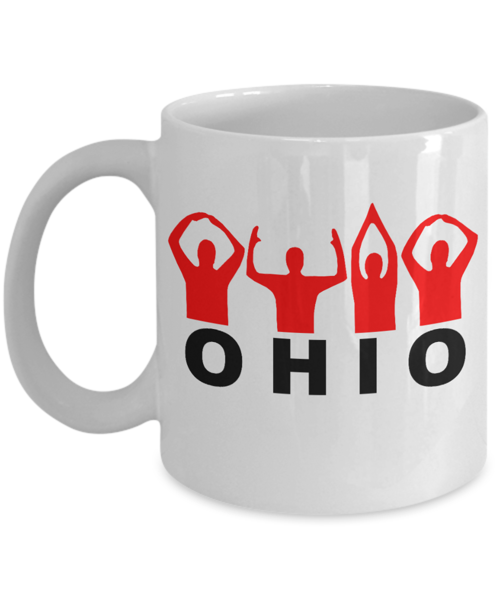 Ohio State Love Souvenir Gift Coffee Mug, Ohio Sign-White Porcelain Coffee Mug 11 oz