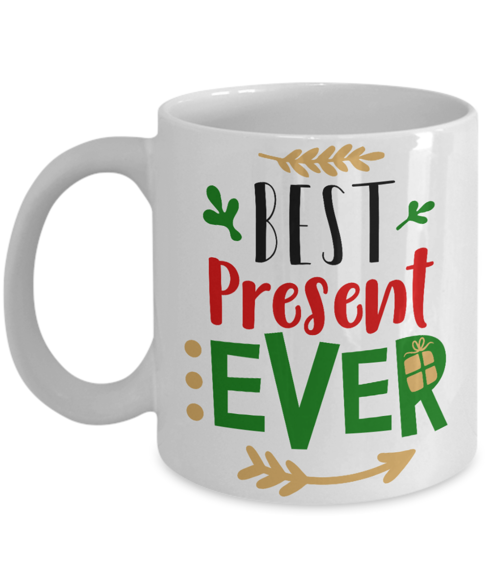 Nightnare before christmas mug - Best Present Ever - Funny Christmas Gift Mugs, Christmas Gifts for family Ceramic Cup White, Funny Mugs Gift Ideas 11 Oz