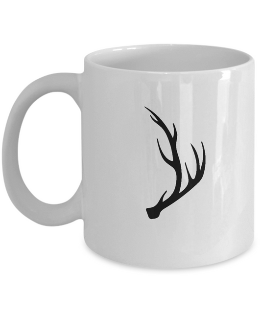 Christmas Deer Antler 8 coffee mugs - Funny Christmas White coffee mugs 11 oz