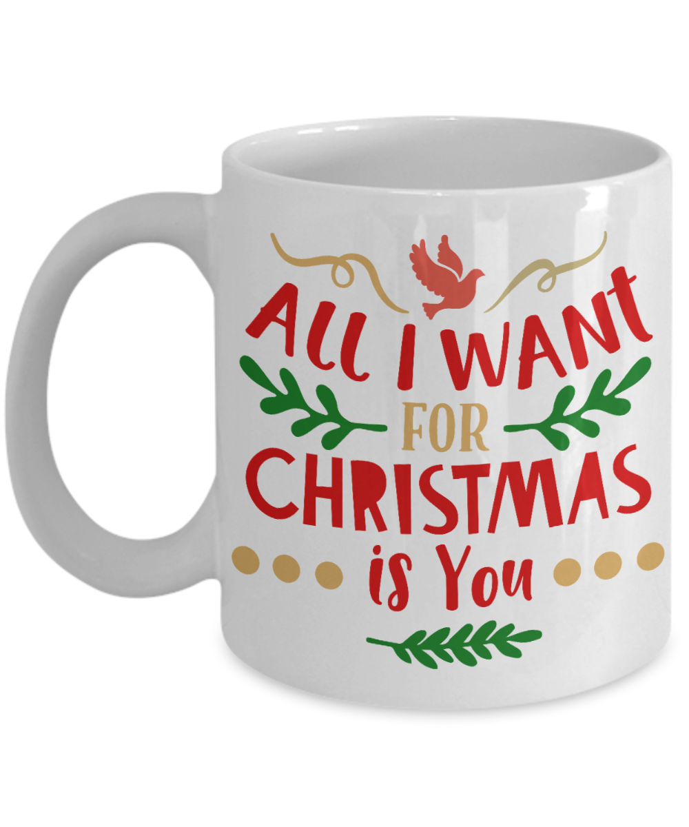 Nightnare before christmas mug - All I Want For Christmas Is You - Funny Christmas Gift Mugs, Christmas Gifts for family Ceramic Cup White, Funny Mugs Gift Ideas 11 Oz