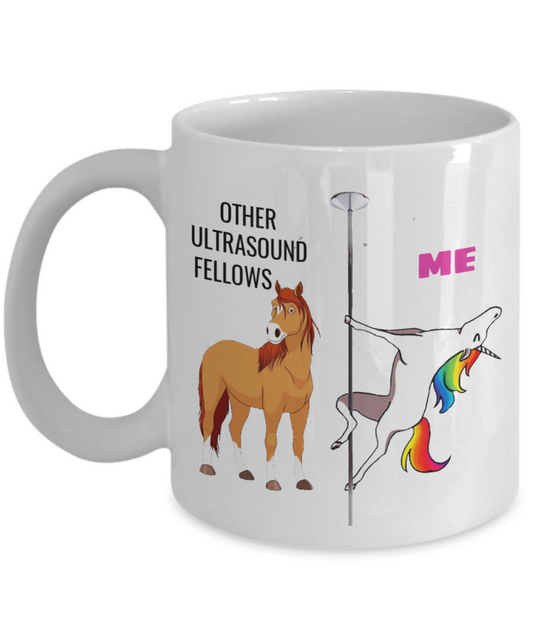 Other Ultrasound Fellows gift for women - other ultrasound fellows unicorn coffee mug - white porcelain coffee 11 oz for grandma, mom, sister, best friend