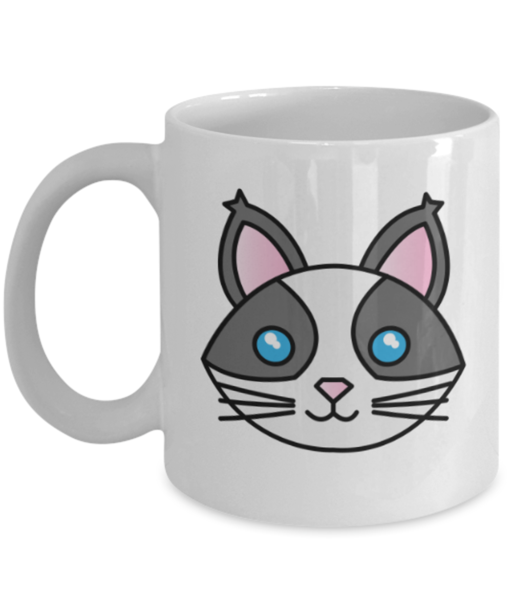 Gift gor cat lovers , Cats - White Coffee Mug Porcelain Tea Cup 11 oz - Great Gift